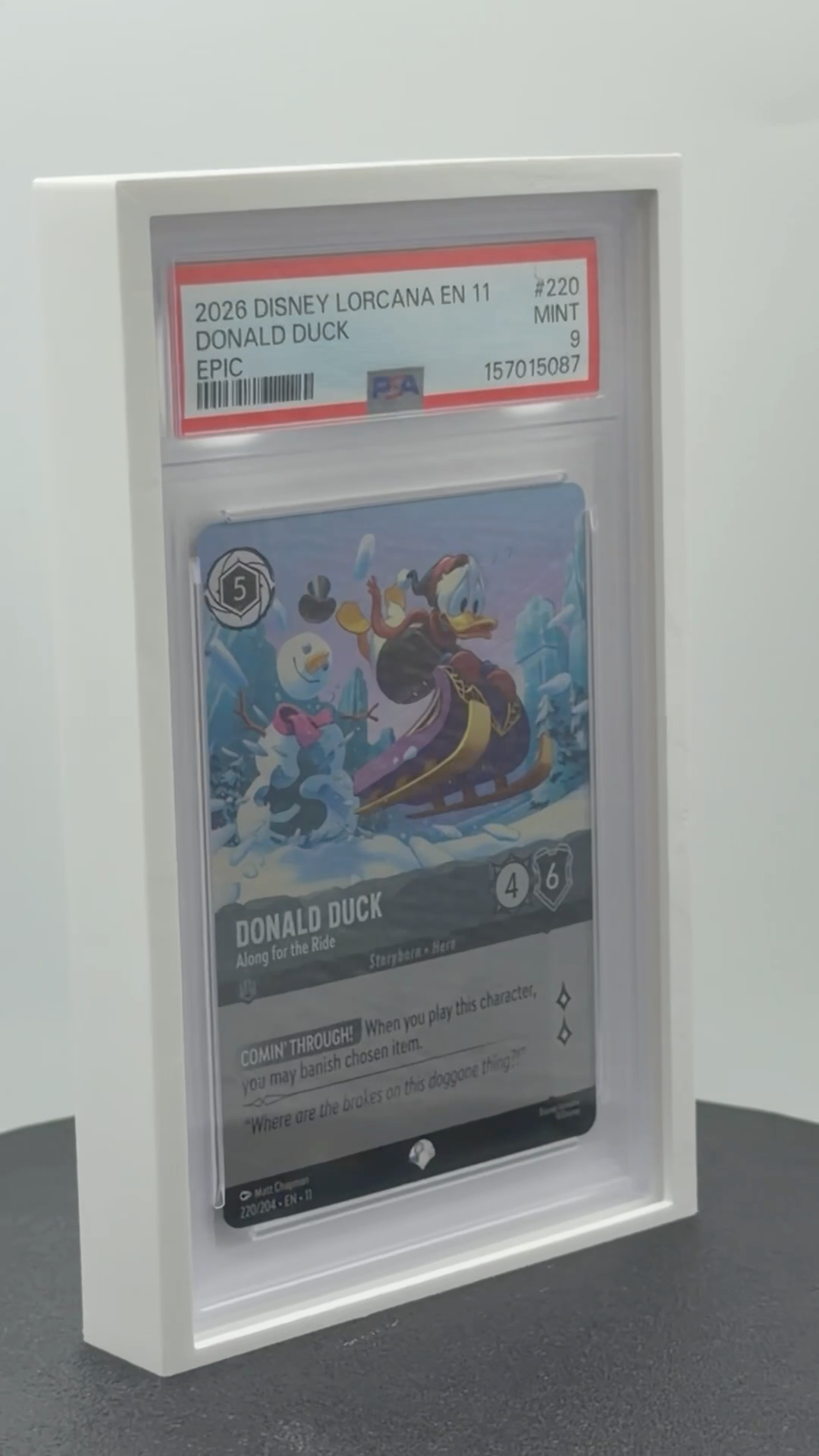 LoonLock Solo - PSA Graded Slab Wall Mount Display
